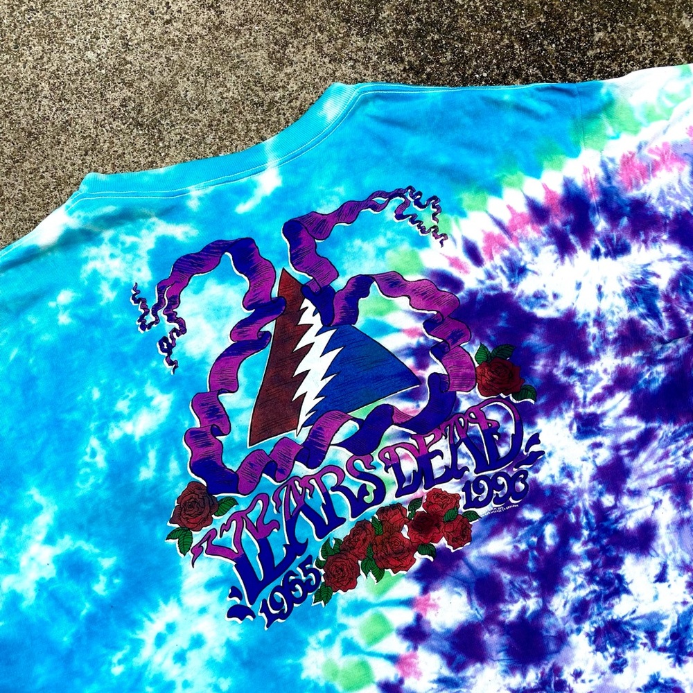 Vintage Grateful Dead Band Tee Shirt 90s Tye Dye Xl C… Gem